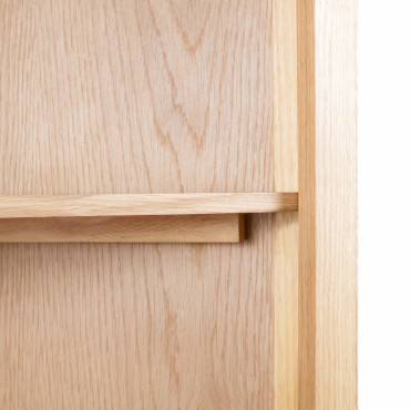 vidaXL Έπιπλο/Ντουλάπι Γωνιακό 59x36x180cm από Μασίφ Ξύλο Δρυός 1 τεμ.