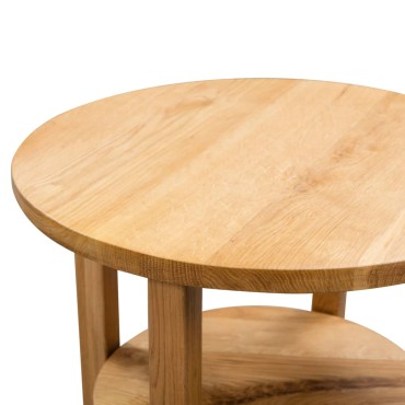 vidaXL Τραπεζάκι Βοηθητικό 40x50cm από Μασίφ Ξύλο Δρυός 1 τεμ.