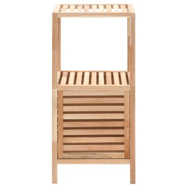 vidaXL Ραφιέρα Μπάνιου 39,5x35,5x86cm από Μασίφ Ξύλο Καρυδιάς 1 τεμ.