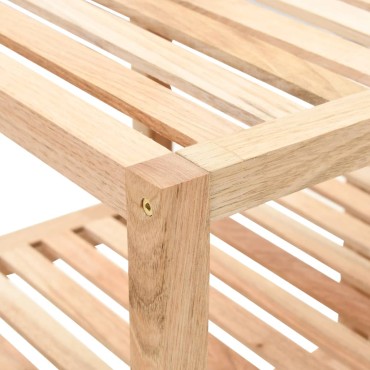 vidaXL Ραφιέρα Μπάνιου 100x40x65cm από Μασίφ Ξύλο Καρυδιάς 1 τεμ.