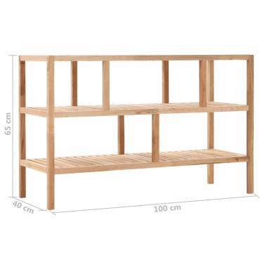 vidaXL Ραφιέρα Μπάνιου 100x40x65cm από Μασίφ Ξύλο Καρυδιάς 1 τεμ.