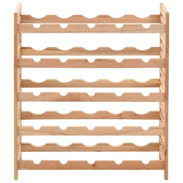 vidaXL Κάβα Κρασιών για 25 Μπουκάλια 63x25x73cm Μασίφ Ξύλο Καρυδιάς 1 τεμ.