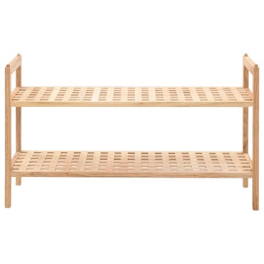 vidaXL Ραφιέρα Παπουτσιών 69x26x40cm από Μασίφ Ξύλο Καρυδιάς