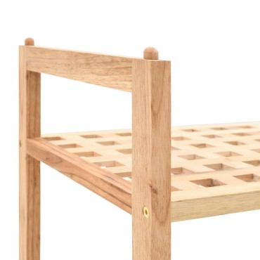 vidaXL Ραφιέρα Παπουτσιών 69x26x40cm από Μασίφ Ξύλο Καρυδιάς