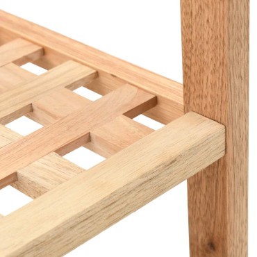 vidaXL Ραφιέρα Παπουτσιών 69x26x40cm από Μασίφ Ξύλο Καρυδιάς
