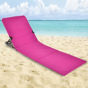 HI Στρώμα - Ξαπλώστρα Παραλίας Πτυσσόμενο Ροζ από PVC 145x47x52cm
