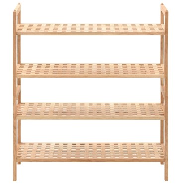 vidaXL Ραφιέρα Παπουτσιών 69x26x81cm από Μασίφ Ξύλο Καρυδιάς
