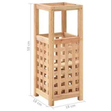 vidaXL Ομπρελοθήκη 18 x 18 x 50 εκ. από Μασίφ Ξύλο Καρυδιάς