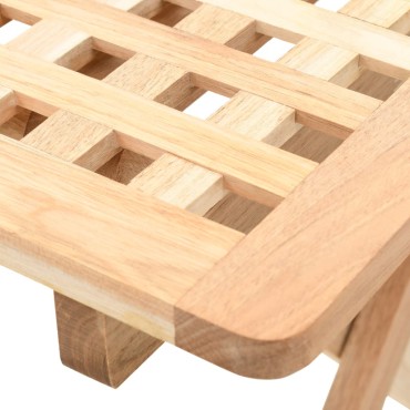 vidaXL Τραπέζι Βοηθητικό Πτυσσόμενο 50x50x49cm Μασίφ Ξύλο Καρυδιάς 1 τεμ.
