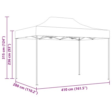 vidaXL Σκηνές για πάρτι 13 pcs Λευκό με Μπλε Πλαίσιο Ύφασμα Όξφορντ