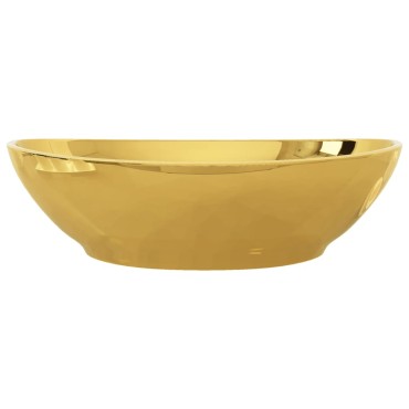 vidaXL Νιπτήρας Χρυσός 40 x 33 x 13,5 εκ. Κεραμικός