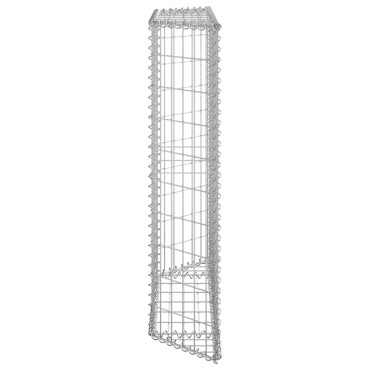 vidaXL Συρματοκιβώτιο-Γλάστρα Υπ. Τραπέζιο 100x20x100 εκ Γαλβ. Χάλυβας