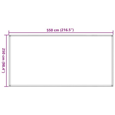 vidaXL Χαλί Σκηνής Καφέ 250 x 550 εκ.