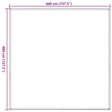 vidaXL Χαλί Σκηνής Καφέ 400 x 400 εκ.