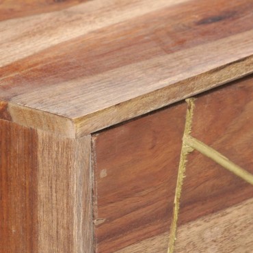 vidaXL Σεκρετέρ με Συρτάρια 100x55x75cm από Μασίφ Ξύλο Ακακίας 1 τεμ.