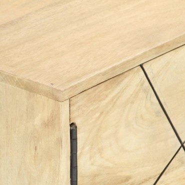vidaXL Έπιπλο Τηλεόρασης 140x30x40cm από Μασίφ Ξύλο Μάνγκο