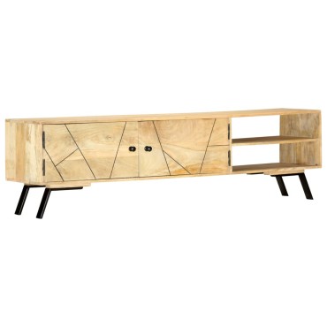 vidaXL Έπιπλο Τηλεόρασης 140x30x40cm από Μασίφ Ξύλο Μάνγκο