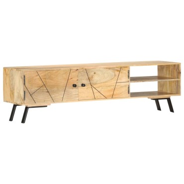vidaXL Έπιπλο Τηλεόρασης 140x30x40cm από Μασίφ Ξύλο Μάνγκο