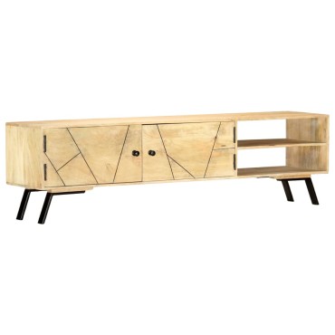 vidaXL Έπιπλο Τηλεόρασης 140x30x40cm από Μασίφ Ξύλο Μάνγκο