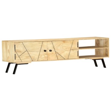 vidaXL Έπιπλο Τηλεόρασης 140x30x40cm από Μασίφ Ξύλο Μάνγκο