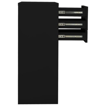 vidaXL Ντουλάπα Γραφείου Μαύρη 90x40x102cm Ατσάλινη 1 τεμ.