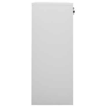 vidaXL Ντουλάπα Γραφείου Ανοιχτό Γκρι 90x40x102cm Ατσάλινη 1 τεμ.