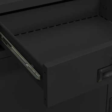 vidaXL Ντουλάπα Γραφείου Ανθρακί 90x40x102cm Ατσάλινη 1 τεμ.