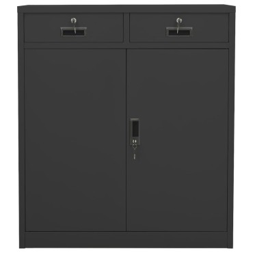 vidaXL Ντουλάπα Γραφείου Ανθρακί 90x40x102cm Ατσάλινη 1 τεμ.
