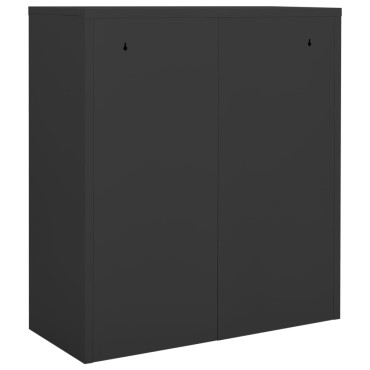 vidaXL Ντουλάπα Γραφείου Ανθρακί 90x40x102cm Ατσάλινη 1 τεμ.