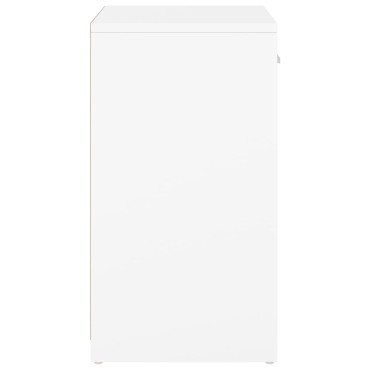 vidaXL Παπουτσοθήκη Λευκή 94,5x31x57cm από Επεξ. Ξύλο