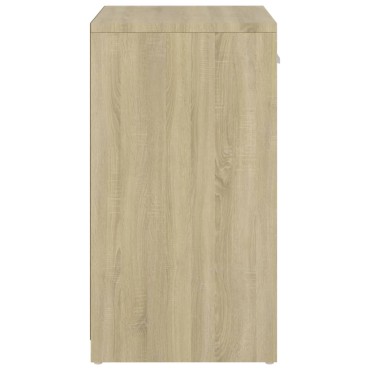 vidaXL Παπουτσοθήκη Καπνιστή Δρυς 94,5x31x57cm από Επεξ. Ξύλο