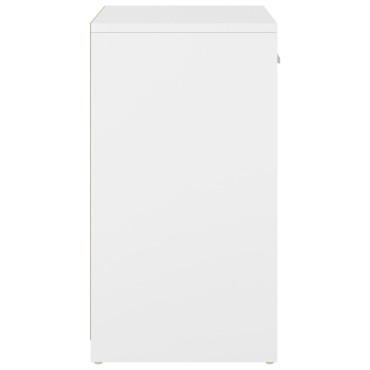 vidaXL Παπουτσοθήκη Λευκή/Sonoma Δρυς 94,5x31x57cm Επεξ. Ξύλο
