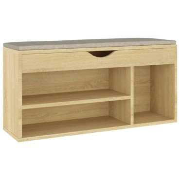 vidaXL Παπουτσοθήκη Sonoma Δρυς 104x30x49cm Επεξεργασμένο Ξύλο
