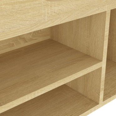 vidaXL Παπουτσοθήκη Sonoma Δρυς 104x30x49cm Επεξεργασμένο Ξύλο