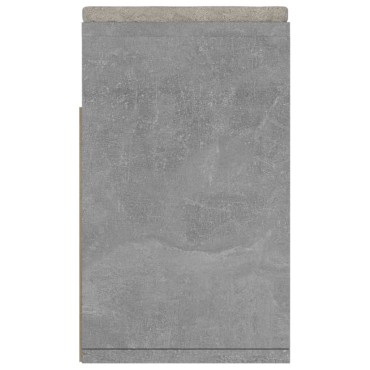 vidaXL Παπουτσοθήκη Γκρι Σκυρ. 104x30x49cm Επεξ. Ξύλο Μαξιλάρι