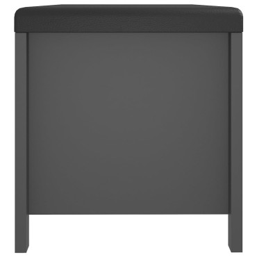 vidaXL Κουτί Αποθήκευσης Γκρι 105x40x45cm Επεξ. Ξύλο με Μαξιλάρι 1 τεμ.