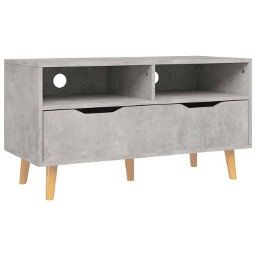 vidaXL Έπιπλο Τηλεόρασης Γκρι Σκυρ. 90x40x48,5cm Επεξεργασμένο Ξύλο
