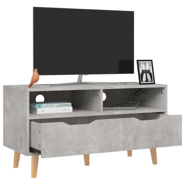 vidaXL Έπιπλο Τηλεόρασης Γκρι Σκυρ. 90x40x48,5cm Επεξεργασμένο Ξύλο