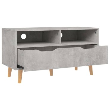 vidaXL Έπιπλο Τηλεόρασης Γκρι Σκυρ. 90x40x48,5cm Επεξεργασμένο Ξύλο