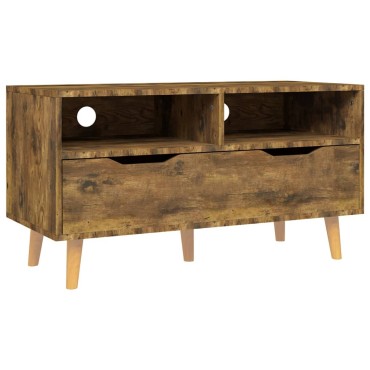 vidaXL Έπιπλο Τηλεόρασης Καπνιστή Δρυς 90x40x48,5cm Επεξεργασμένο Ξύλο