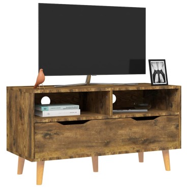 vidaXL Έπιπλο Τηλεόρασης Καπνιστή Δρυς 90x40x48,5cm Επεξεργασμένο Ξύλο