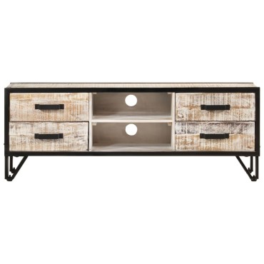 vidaXL Έπιπλο Τηλεόρασης 110x30x41cm από Μασίφ Ξύλο Ακακίας