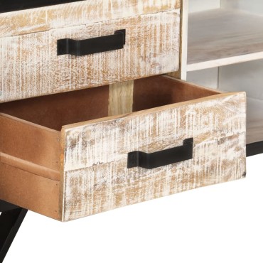 vidaXL Έπιπλο Τηλεόρασης 110x30x41cm από Μασίφ Ξύλο Ακακίας
