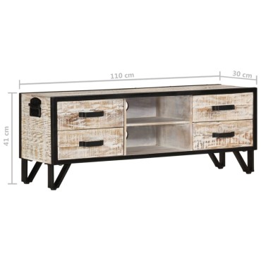vidaXL Έπιπλο Τηλεόρασης 110x30x41cm από Μασίφ Ξύλο Ακακίας