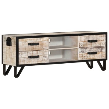vidaXL Έπιπλο Τηλεόρασης 110x30x41cm από Μασίφ Ξύλο Ακακίας