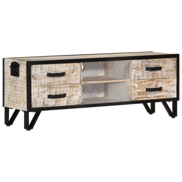 vidaXL Έπιπλο Τηλεόρασης 110x30x41cm από Μασίφ Ξύλο Ακακίας