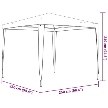 vidaXL Τέντα Εκδηλώσεων Λευκή 2,5 x 2,5 μ.
