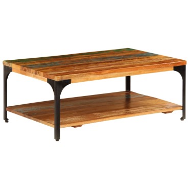 vidaXL Τραπεζάκι Σαλονιού με Ράφι 100x60x35cm Ανακυκλωμένο Ξύλο 1 τεμ.