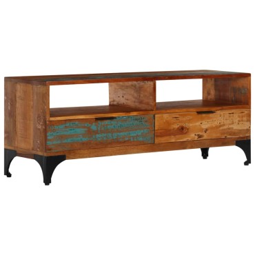 vidaXL Έπιπλο Τηλεόρασης 118x35x45cm από Μασίφ Ανακυκλωμένο Ξύλο