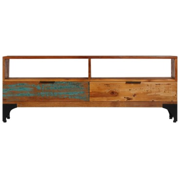 vidaXL Έπιπλο Τηλεόρασης 118x35x45cm από Μασίφ Ανακυκλωμένο Ξύλο